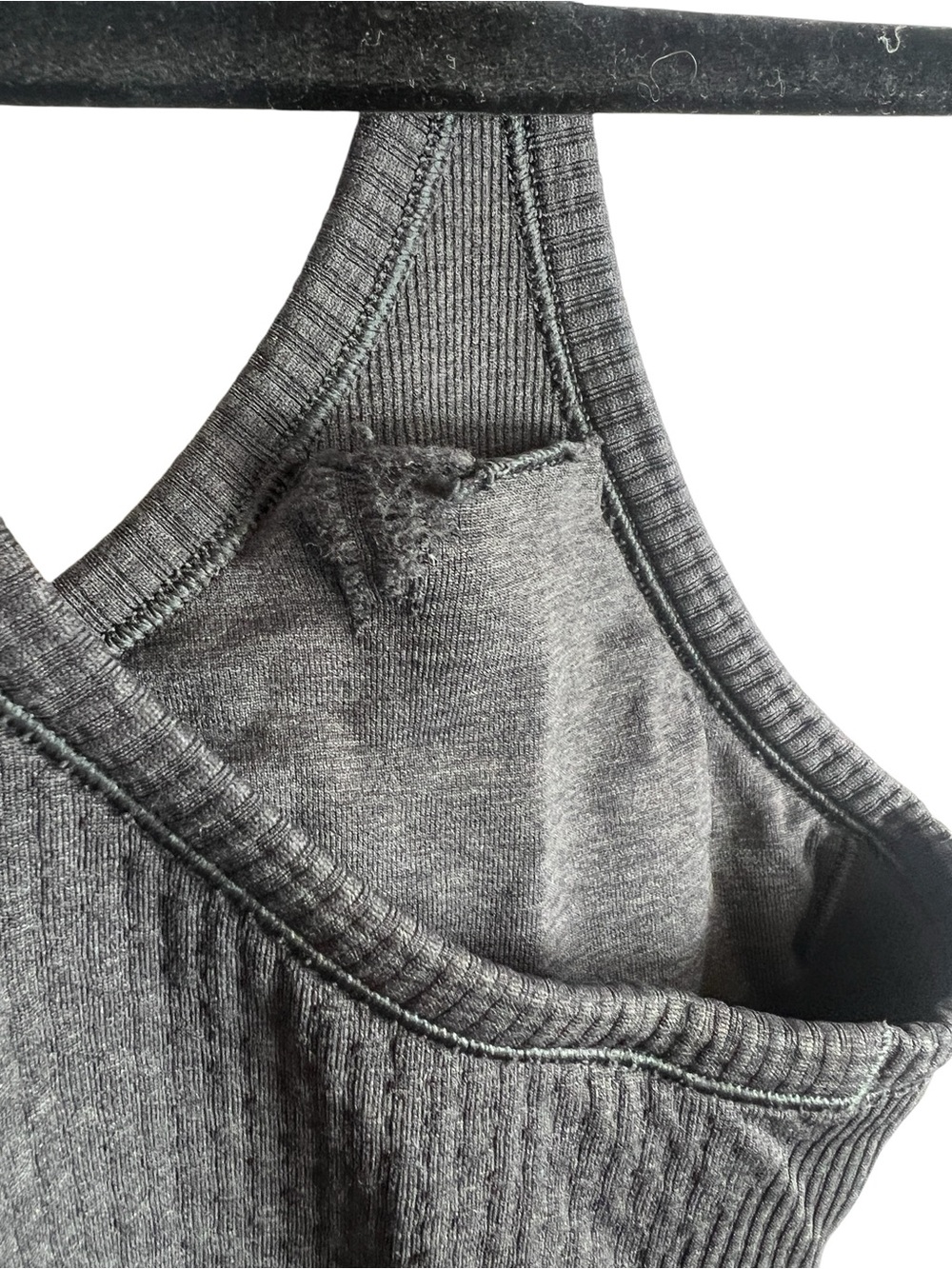 Lululemon Athletica Ebb To Street Tank Light Support Charcoal Gray Women Size 8 - Picture 8 of 8